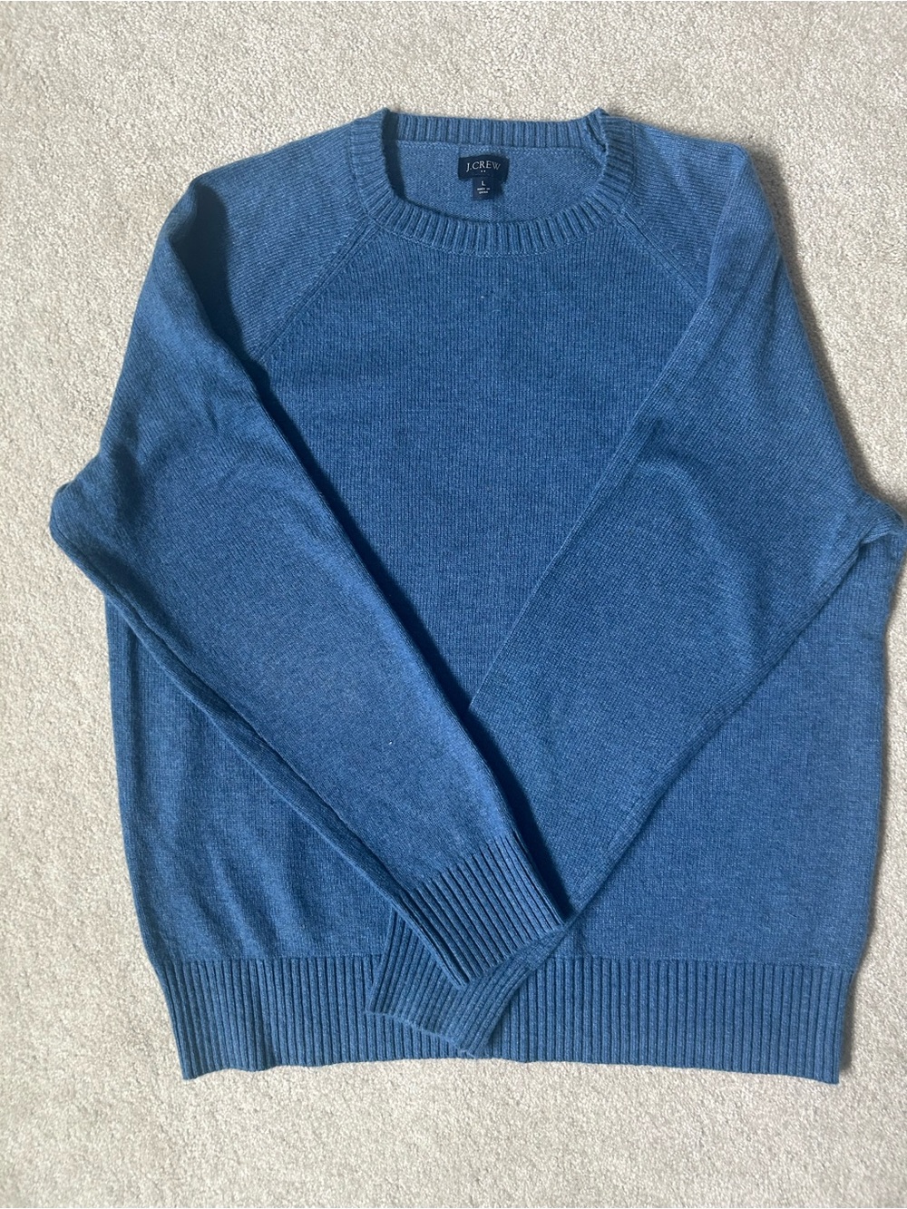 J. Crew Men’s Blue Crewneck Sweater